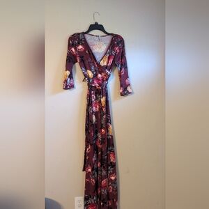 Mother Bee Maternity Floral Print Dress